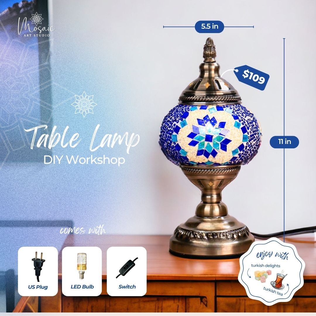 DIY Turkish Mosaic Lamp Workshop â Edmonton, AB