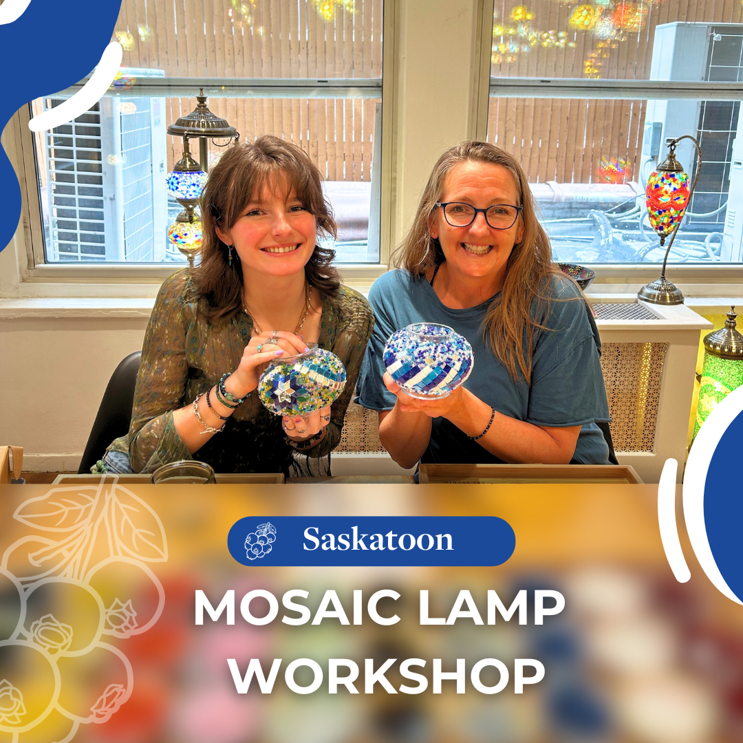 Saskatoon Turkish Mosaic Lamp DIY Workshop | Mosaic Art Studio