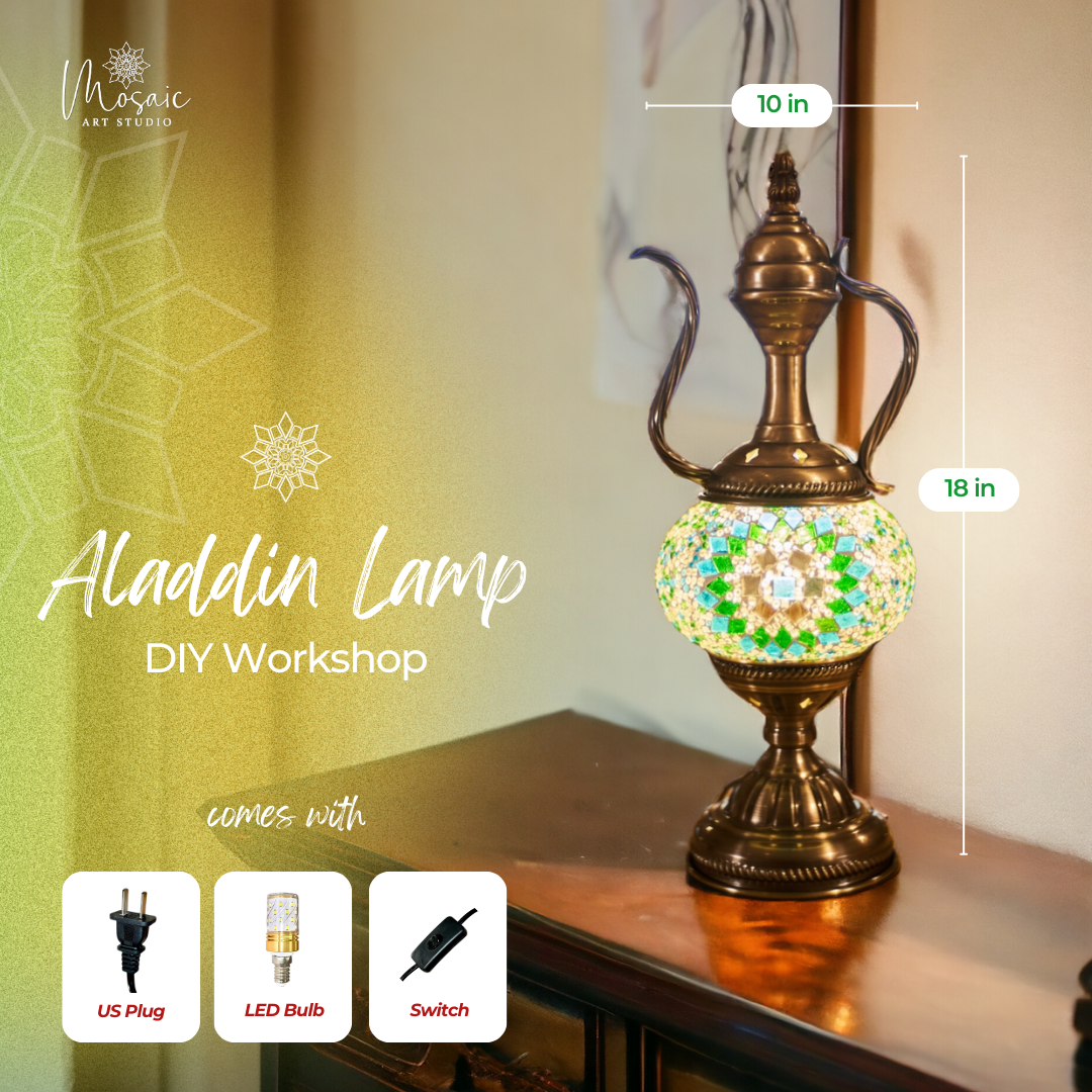 DIY Turkish Mosaic Lamp Workshop – Red Deer, AB