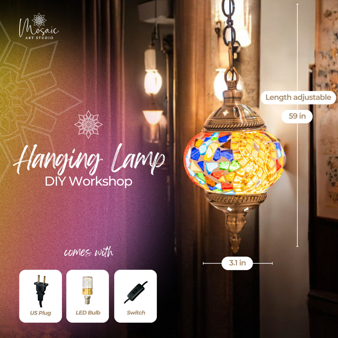 DIY Turkish Mosaic Lamp Workshop – Red Deer, AB